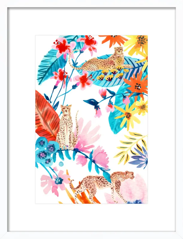 Cheetah Jungle by Jen Lindup for Artfully Walls