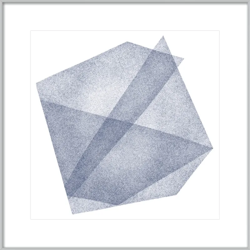 Navy Blue Structure: Soft Geometry by Jessica Poundstone for Artfully Walls