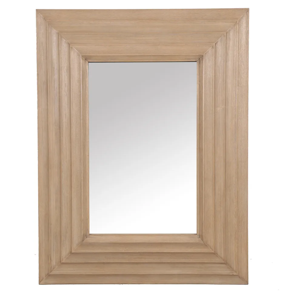 Safavieh Couture Jilianna Rectangle Wood Mirror, Natural