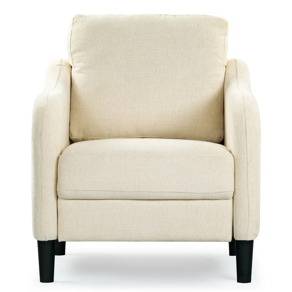 Edalynn Modern Accent Chair - Creme