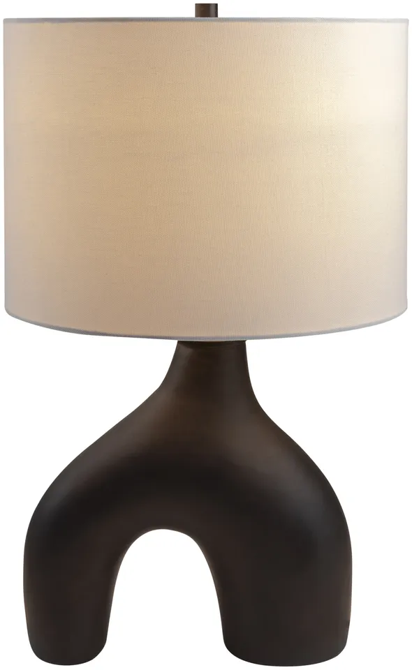 Solara  Glazed 25"H x 14"W x 14"D Accent Table Lamp