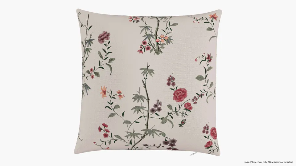 Throw Pillow Cover 18", Multi Bamboo Garden, 18" x 18"