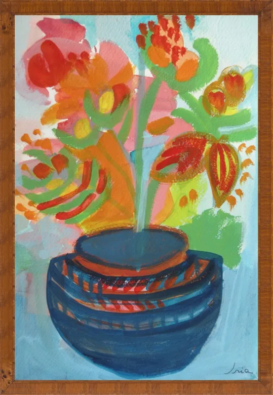 Red Flowers by Iria Fernandez Alvarez for Artfully Walls
