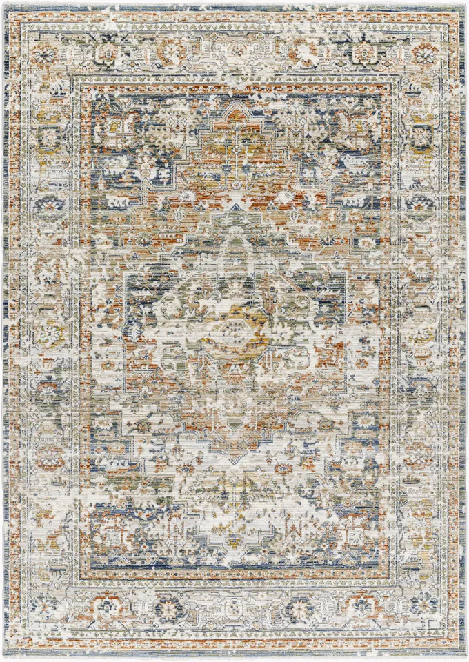 Edmonton Beige Indoor 9'2" x 12' Machine Woven Rug