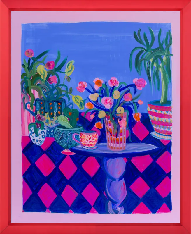Pots and Plants painting by Davina Shefet for Artfully Walls