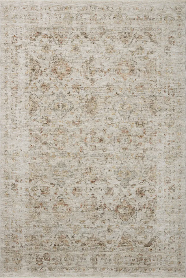 Amber Lewis x Loloi Honora Beige / Spice 18" x 18" Sample