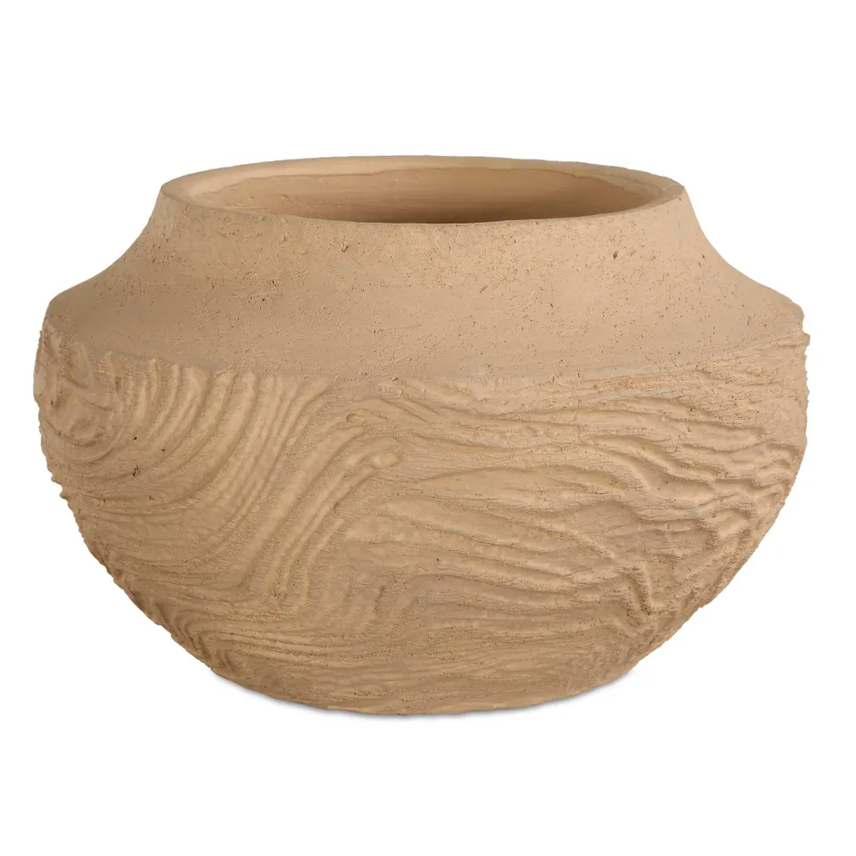 Sandstone Flow Small Terracotta Vase