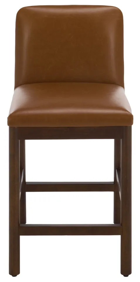 Gavril Counter Stool - Cognac / Walnut