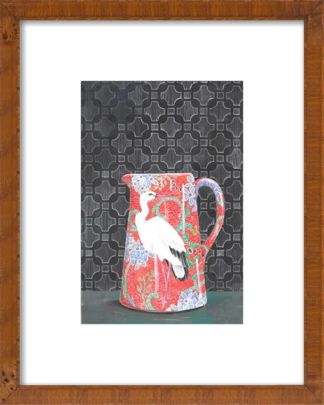 Red Vase by Miri Eshet for Artfully Walls