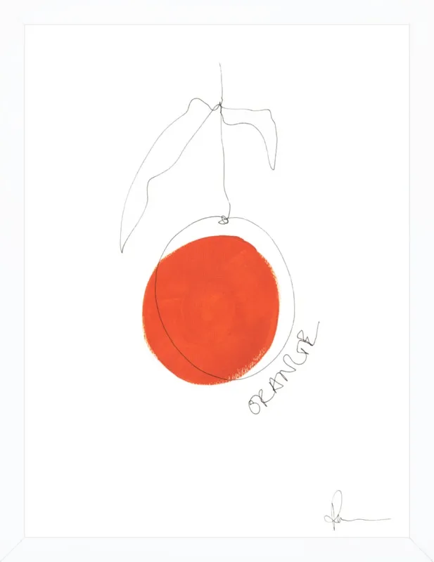 Orange by Polly Mann for Artfully Walls