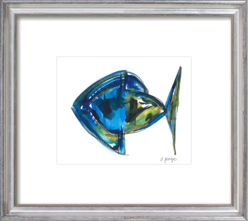 Asbtract Fish by Anthony George for Artfully Walls