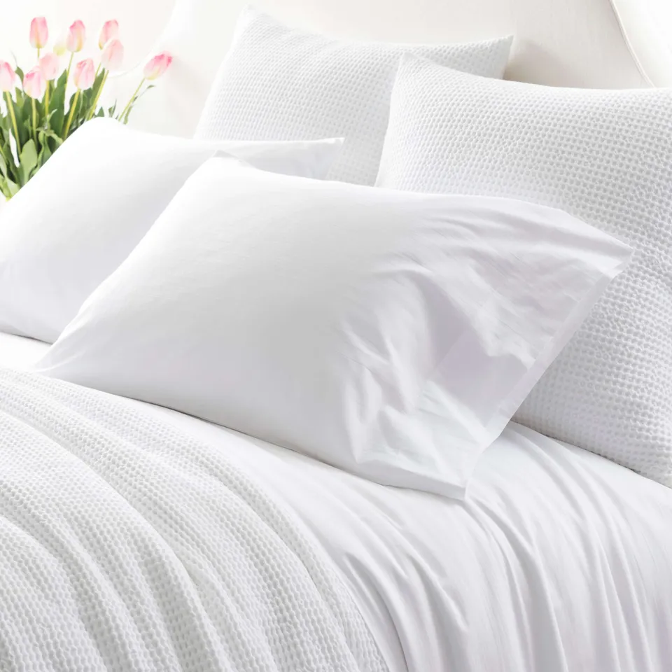 Essential Percale White Sheet Set