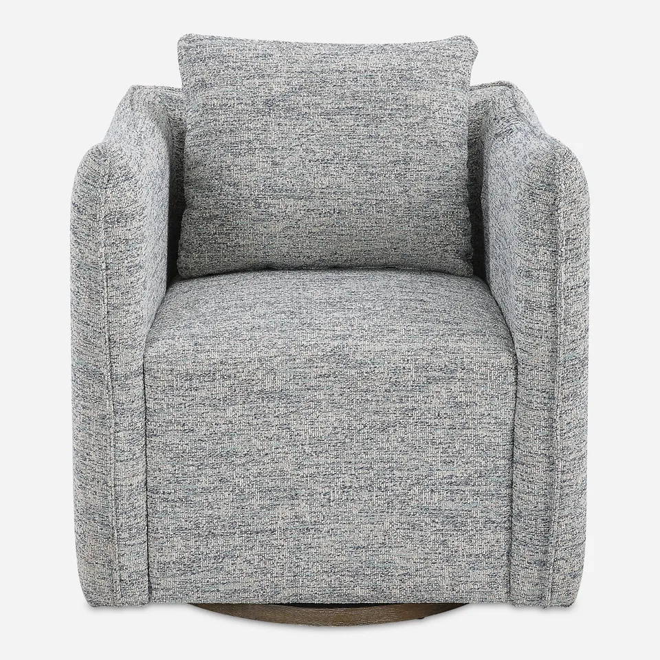 Corben Blue Swivel Chair
