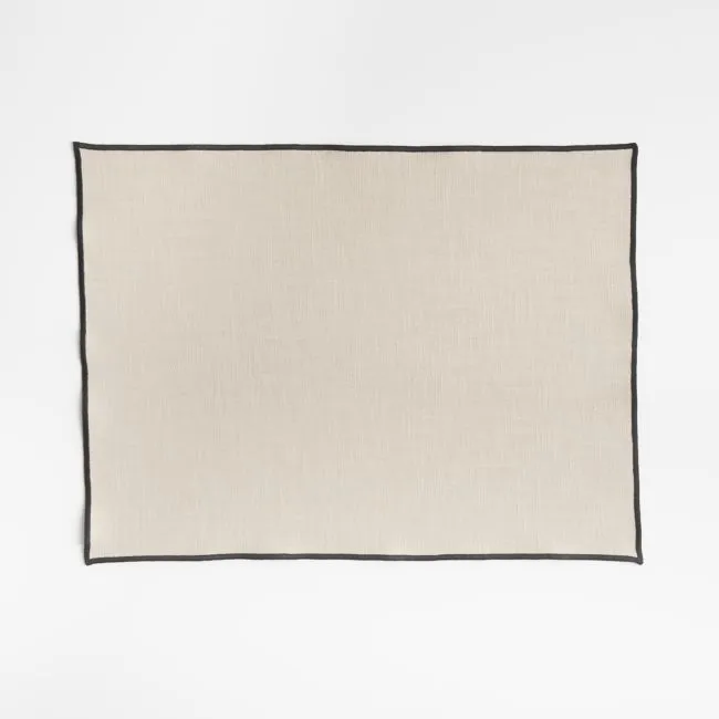 Mercer Merrow-Stitch Warm Natural Organic Cotton Placemat