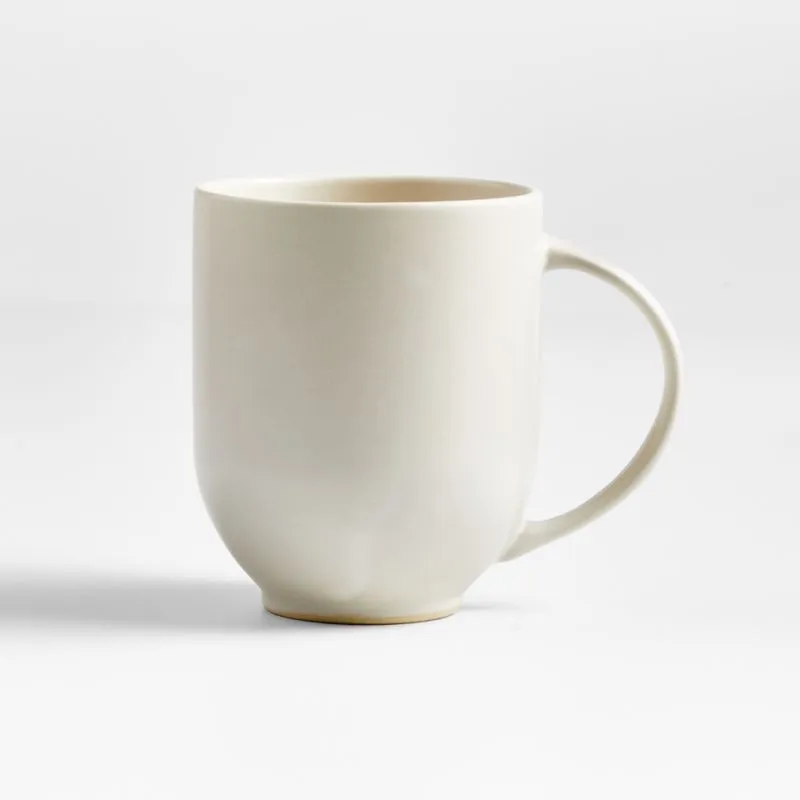 Craft 11.5-oz. Linen Cream Stoneware Mugs, Set of 8
