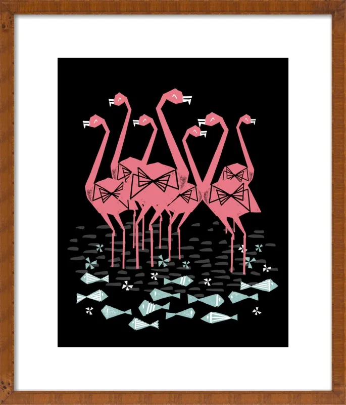 Flamingos by Andrea Lauren for Artfully Walls