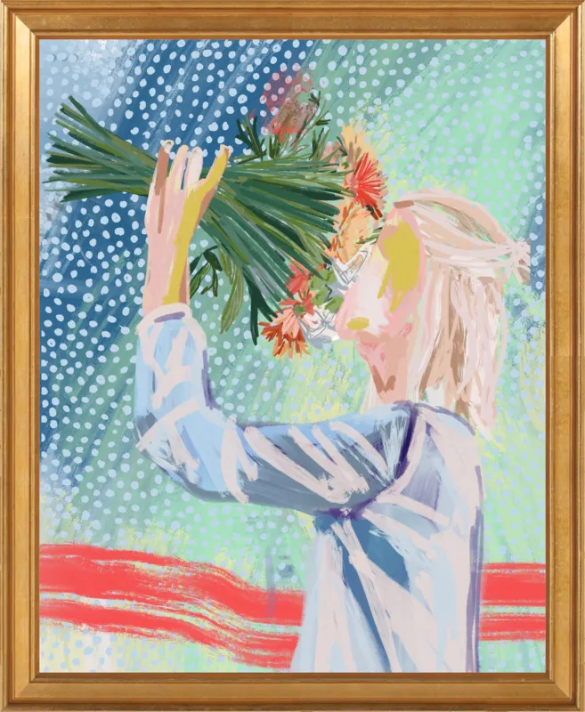 I like to stop and smell the roses  by Jamie Corley for Artfully Walls