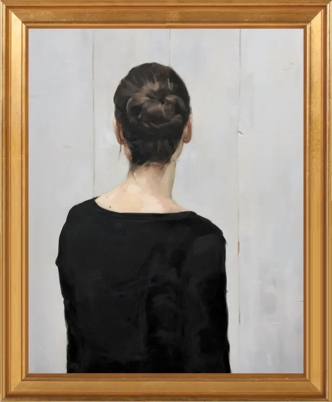 Portrait of a young woman by Philine van der Vegte for Artfully Walls
