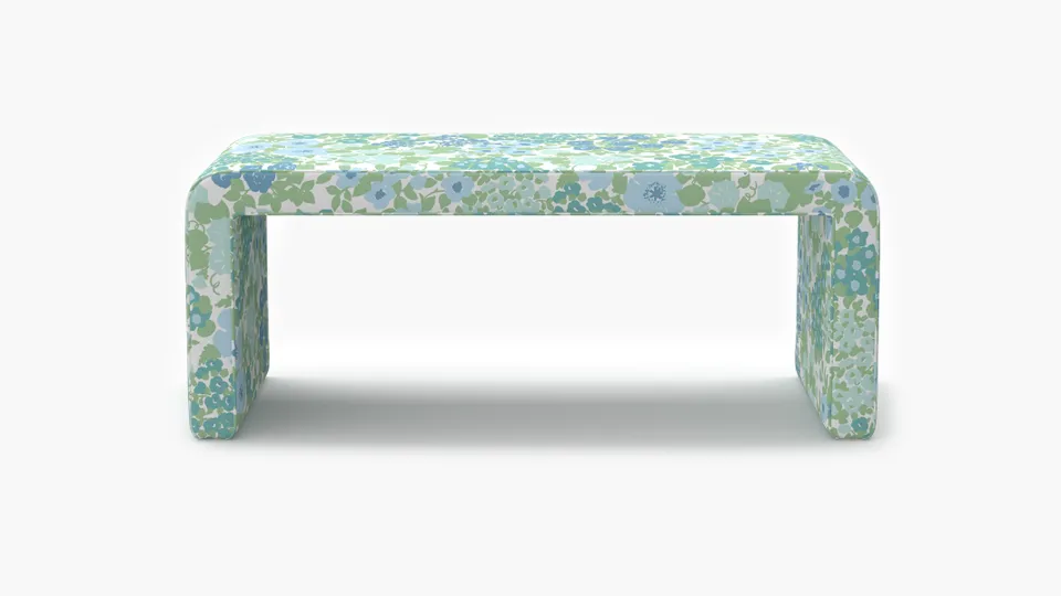 Waterfall Bench, Mist Million Flowers