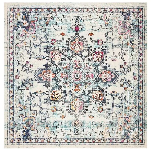 Madison Bay Distressed Medallion Bold Area Rug