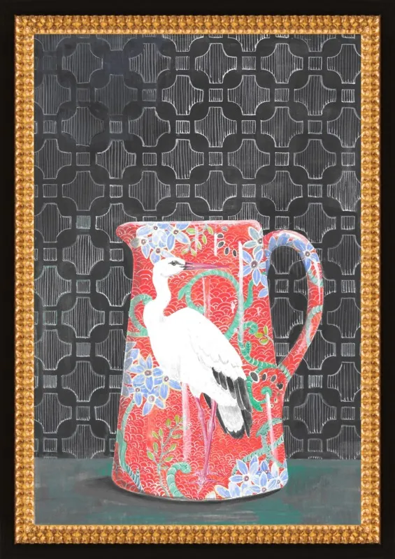 Red Vase by Miri Eshet for Artfully Walls