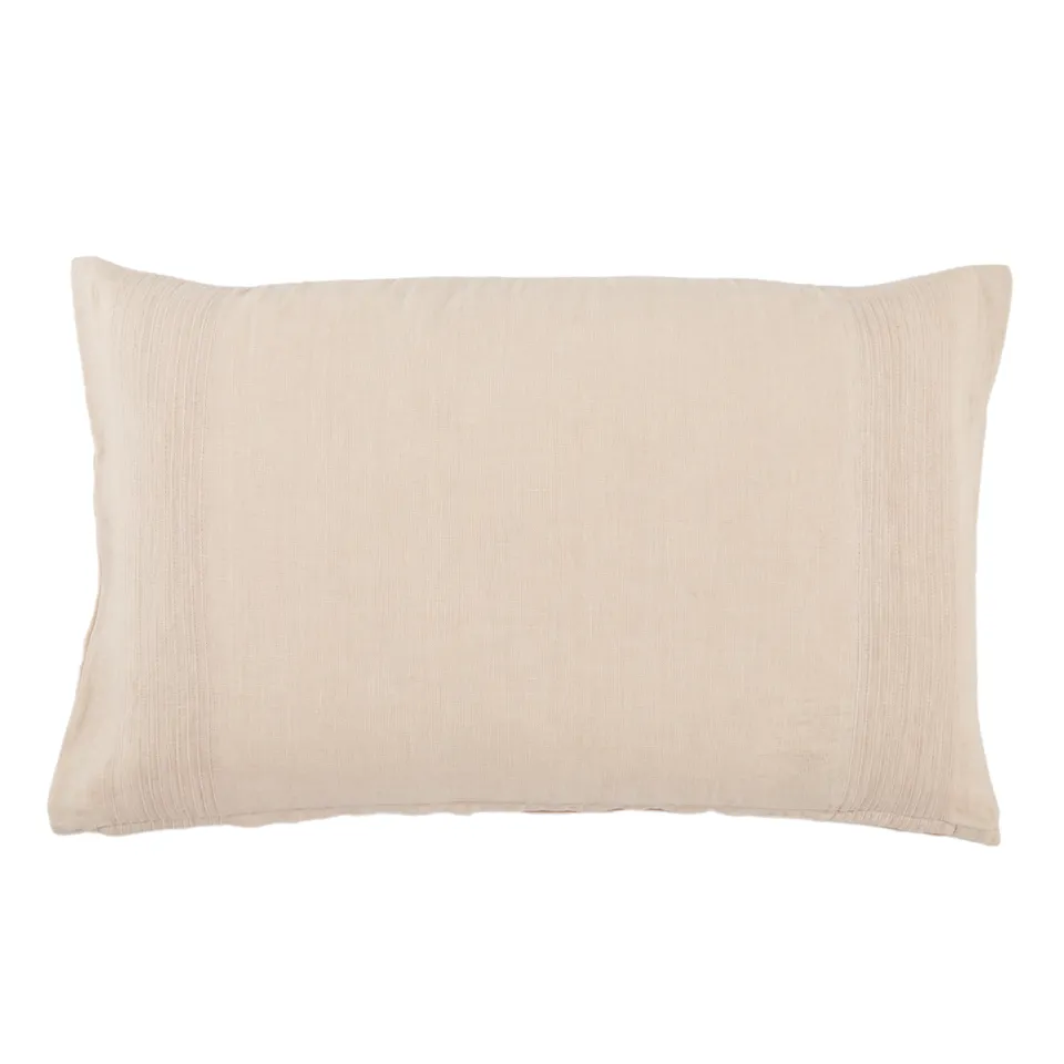 Rosario Solid Blush Pillow Cover (16"X24" Lumbar)
