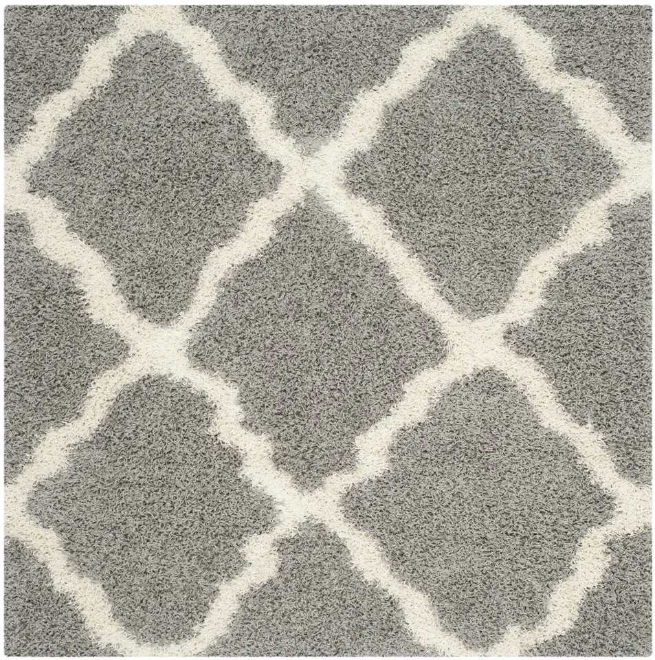 Arlo Home Woven Area Rug, SGD257G, Grey/Ivory,  8' X 8' Square