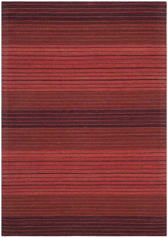 Arlo Home Hand Loomed Area Rug, MRB275A, Red,  4' X 6'