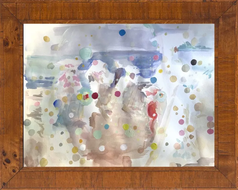 Beach scene (from memory)  by Hannah Dean for Artfully Walls