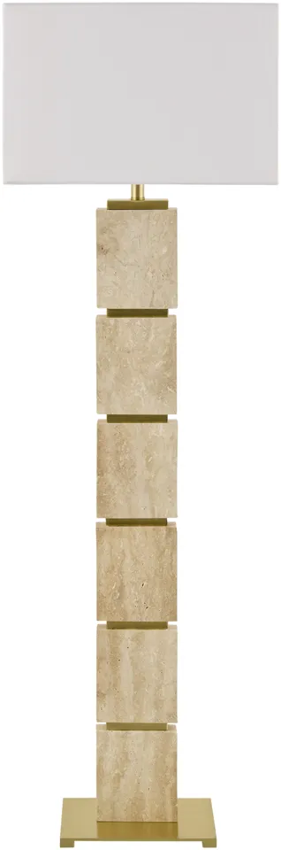 Ponta  Natural 57"H x 18"W x 10"D Accent Floor Lamp