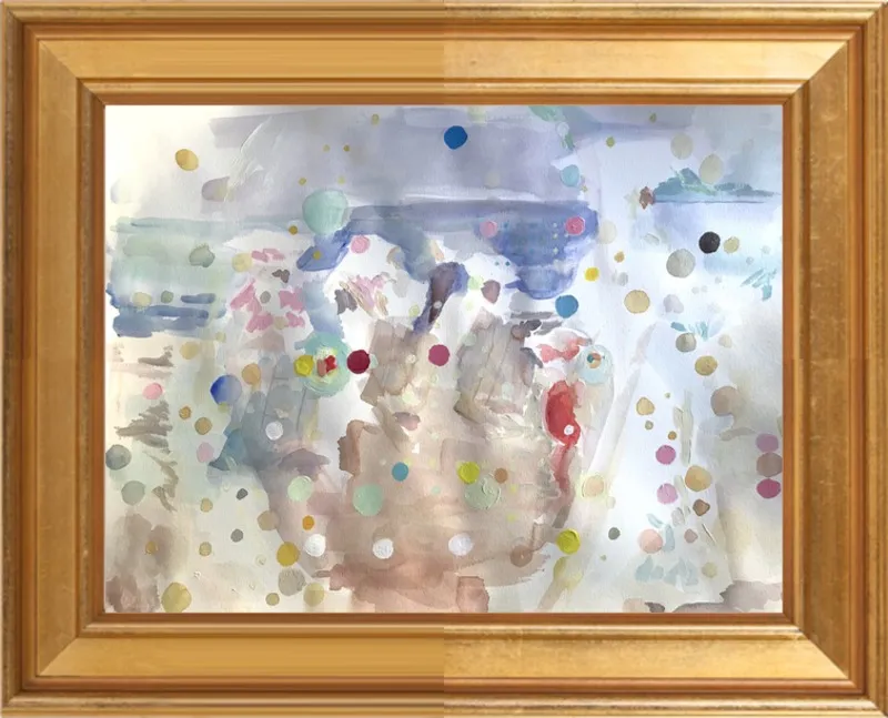 Beach scene (from memory)  by Hannah Dean for Artfully Walls