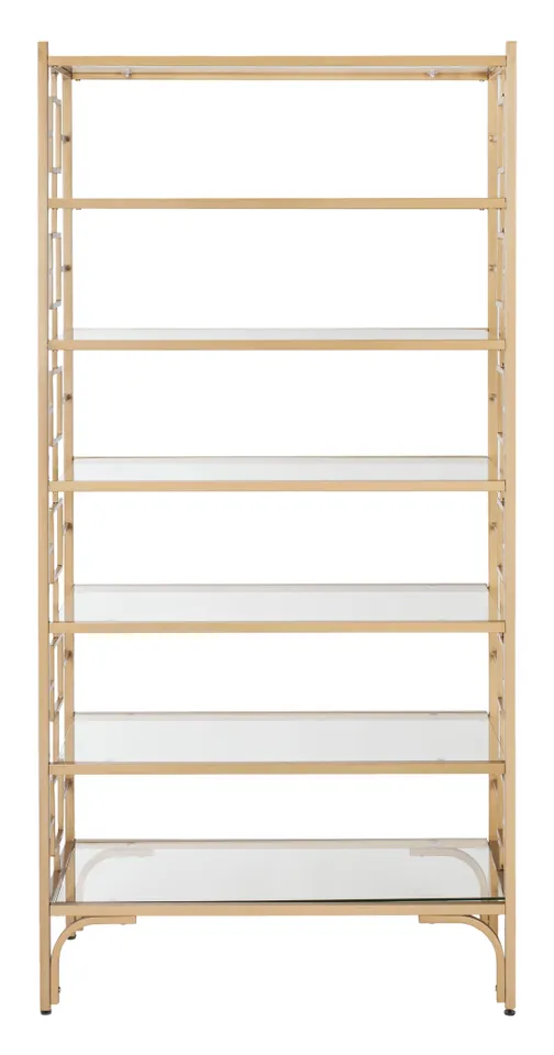 Brooklyn 7 Tier Etagere - Gold/Clear