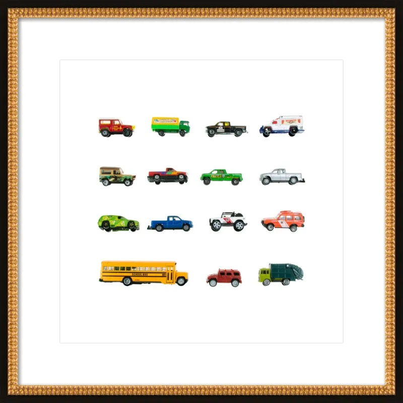 Vintage Toy Trucks by Jennifer Steen Booher for Artfully Walls