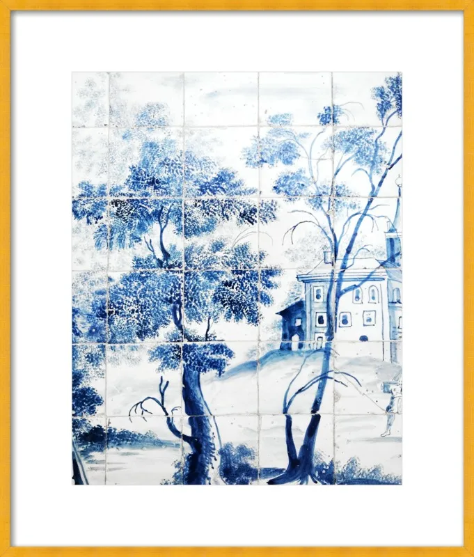 Lisbon Blue Tiles Two by Lupen Grainne for Artfully Walls