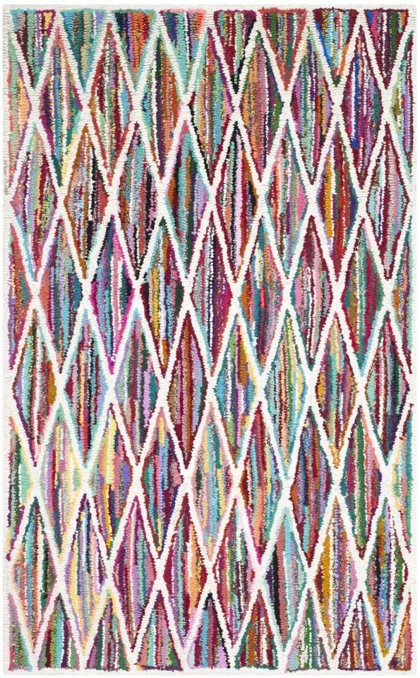 Arlo Home Hand Tufted Area Rug, NAN313A, Multi,  5' X 8'