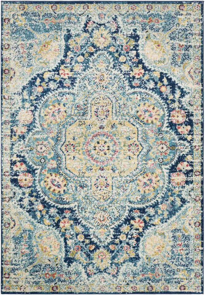 Elaziz Beige Indoor 7'10" x 10'2" Machine Woven Rug