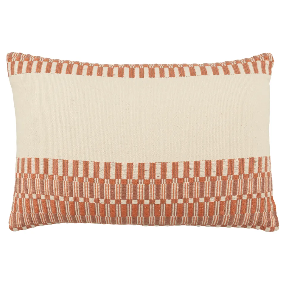 Design (US) Terracotta Ivory 13"X21" Pillow