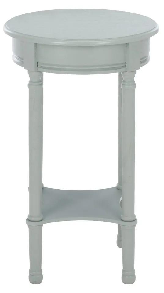 Tinsley Round Accent Table - Robins Egg Blue
