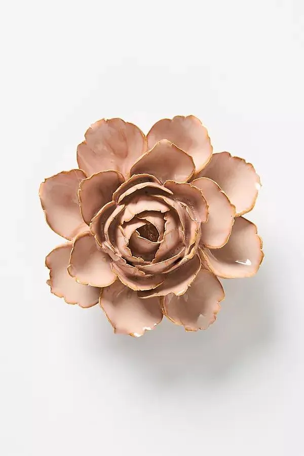 Pink Ceramic Flower Gallery Wall Charm