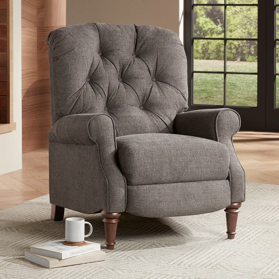 Kensington Hill Melissa 31" Wide Ash Gray Fabric 3-Way Recliner