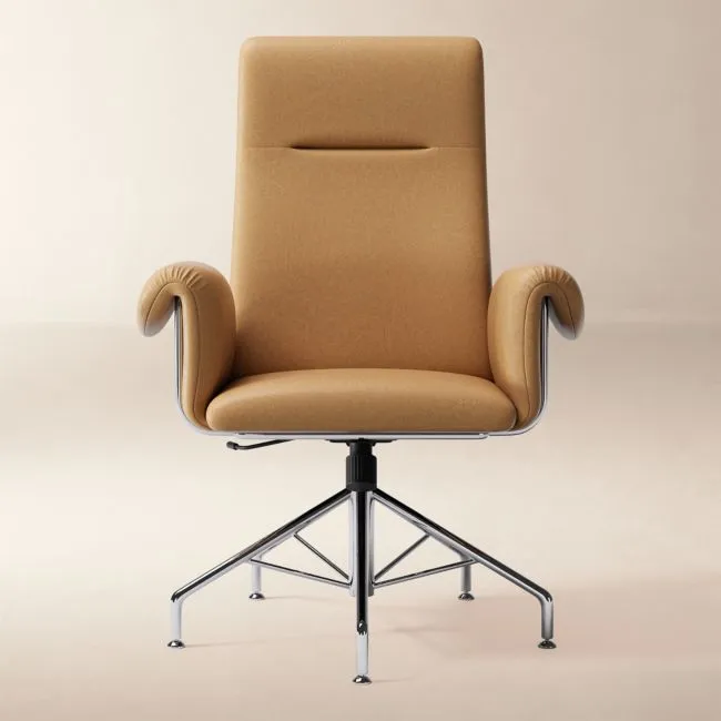 Saviti Leather Office Chair Bello Saddle