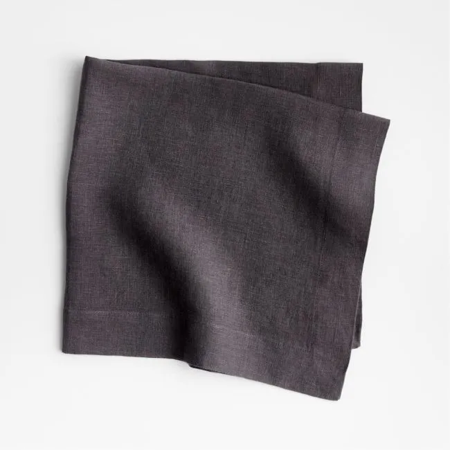 Marin Storm Grey European Linen Napkin