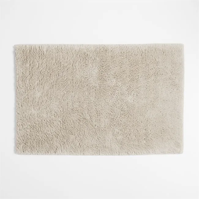 Rylan Organic Cotton Natural Taupe Bath Mat 24"x36"