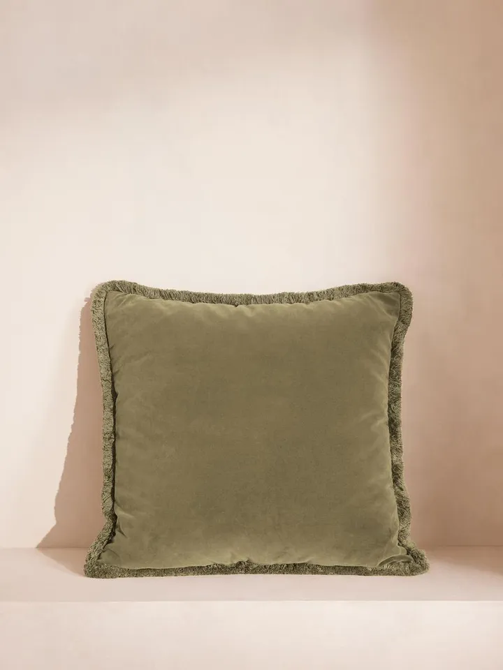 Margeaux Square Cushion, Lichen