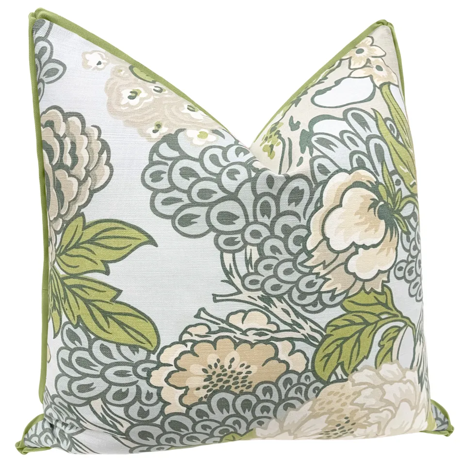 HONSHU // ROBIN'S EGG | THIBAUT - 20" X 20" / CORDING / Eucalyptus