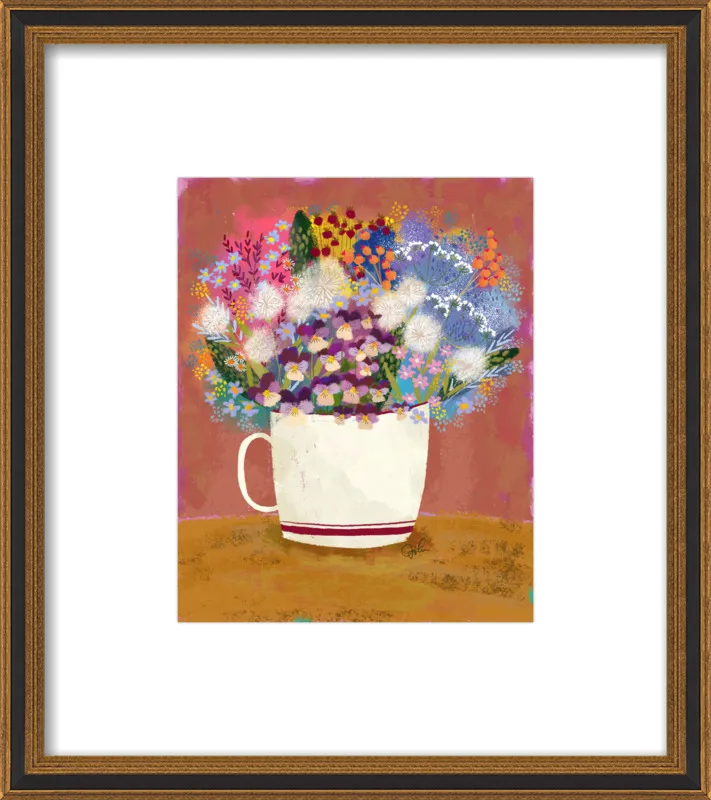 Violas in Russet by Joy Laforme for Artfully Walls