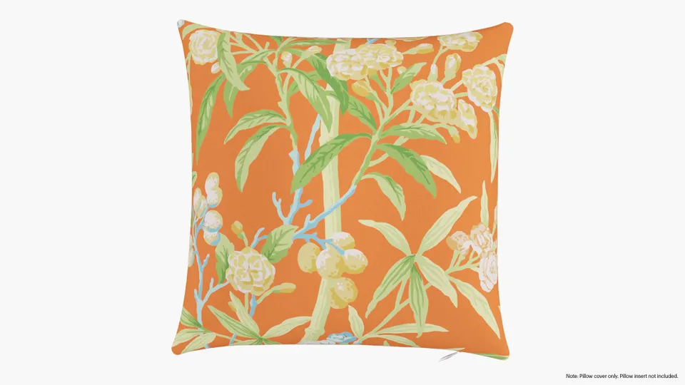 Throw Pillow Cover 16", Mandarin Lanai, 16" x 16"