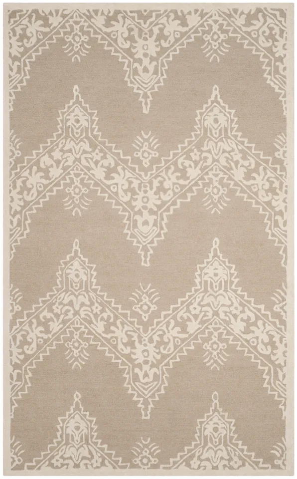 Arlo Home Hand Tufted Area Rug, MNH523B, Beige/Ivory,  5' X 8'