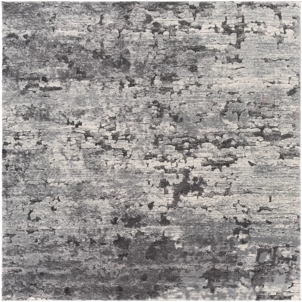 Tuscany Gray Indoor 7'10" x 7'10" Machine Woven Rug