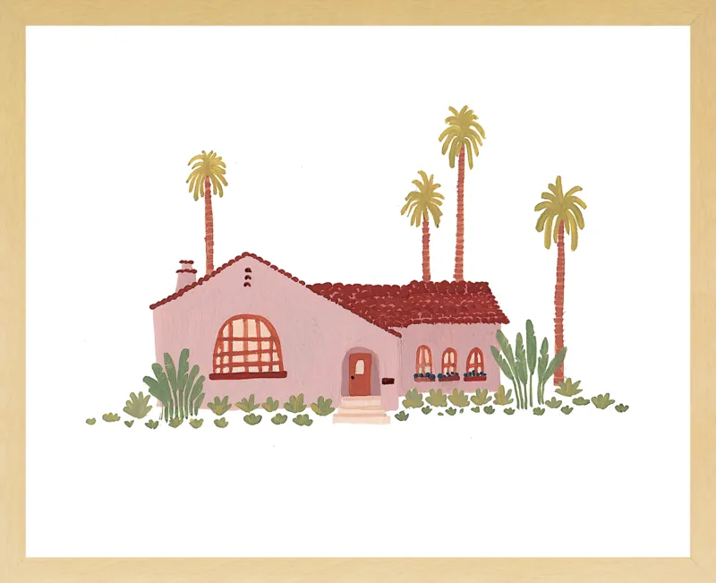 Pink Bungalow by Taylor Ann for Artfully Walls